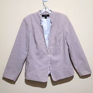 Larry Levine Tan Blazer Sz 14